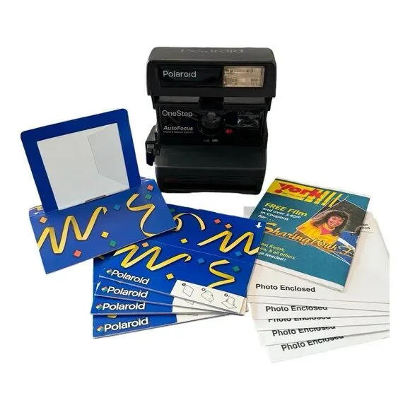 Vintage 1980's Polaroid OneStep Autofocus Instant Film Camera with